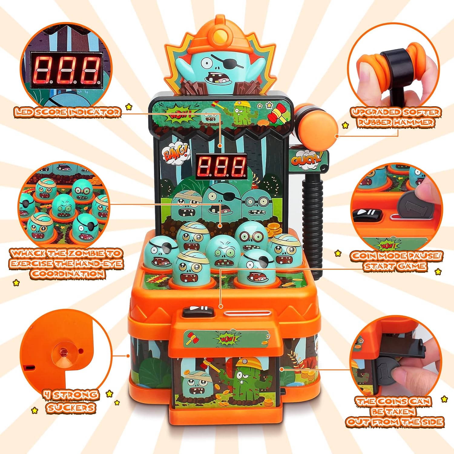 Juego de Arcade de juguete, ju - Whack A Mole Arcade reseña y precio