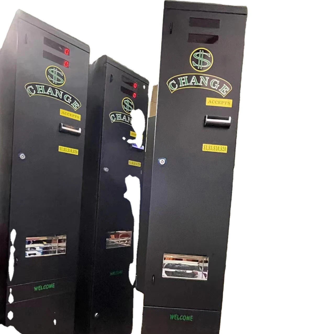 # Máquina cambiadora/cambiador - Vending Q reseña y precio